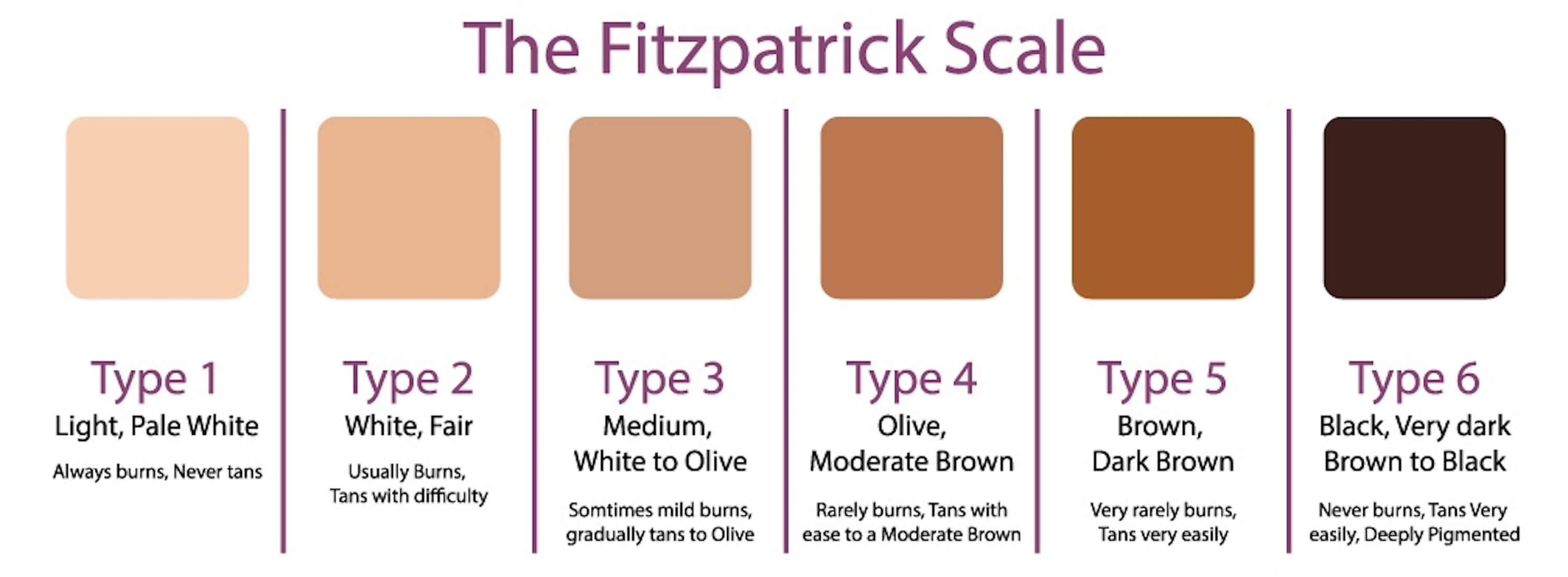 The Fitzpatrick Scale Chart Fitzpatrick Hyperpigmentation Undertone Melanin